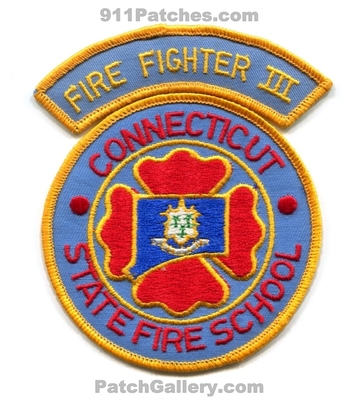 Connecticut State Fire School Firefighter III Patch (Connecticut)
Scan By: PatchGallery.com
Keywords: academy 3