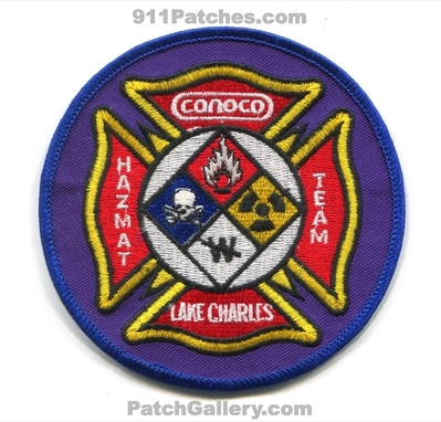 Conoco Lake Charles Refinery Fire Department HazMat Team Patch (Louisiana)
Scan By: PatchGallery.com
Keywords: oil gas petroleum refinery industrial plant emergency response team ert hazardous materials haz-mat hazmat dept.