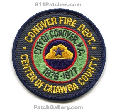 Conover Fire Department Patch (North Carolina)
Scan By: PatchGallery.com
Keywords: dept. center of catawba county city of 1876-1877