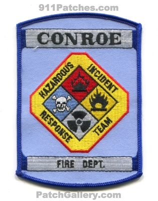 Conroe Fire Department Hazardous Incident Response Team Patch (Texas)
Scan By: PatchGallery.com
Keywords: dept. hirt materials hazmat haz-mat