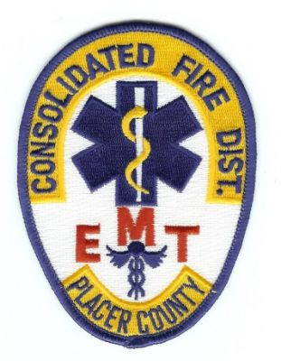 Consolidated Fire Dist EMT
Thanks to PaulsFirePatches.com for this scan.
Keywords: california district placer county