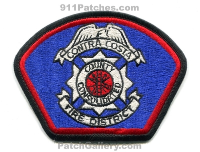 Contra Costa County Consolidated Fire District Patch (California)
Scan By: PatchGallery.com
Keywords: co. dist. department dept.