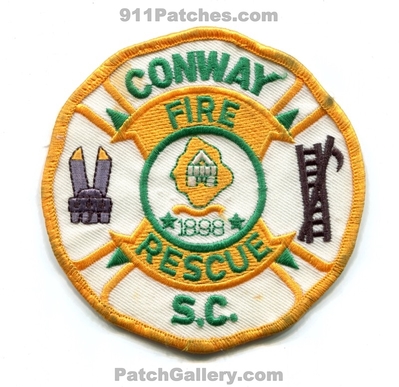 Conway Fire Rescue Department Patch (South Carolina)
Scan By: PatchGallery.com
Keywords: dept. 1898 s.c.