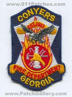 Conyers Fire Department Patch (Georgia)
Scan By: PatchGallery.com
Keywords: dept. est. 1913