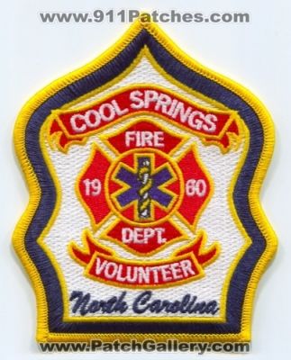 Cool Springs Volunteer Fire Department (North Carolina)
Scan By: PatchGallery.com
Keywords: vol. dept.