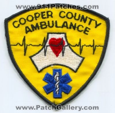 Cooper County Ambulance Patch (Missouri)
Scan By: PatchGallery.com
Keywords: co. ems
