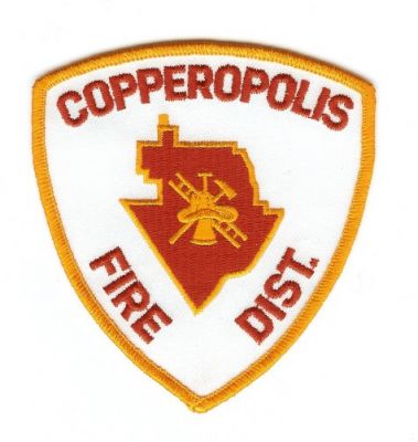 Copperopolis Fire Dist
Thanks to PaulsFirePatches.com for this scan.
Keywords: california district
