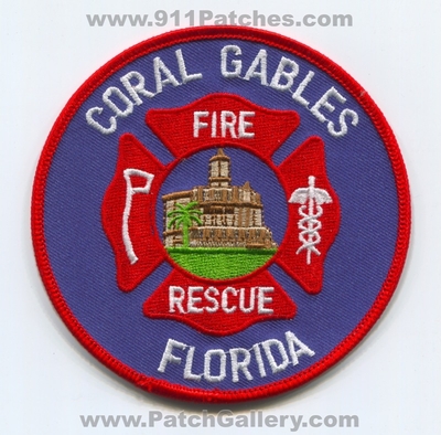 Coral Gables Fire Rescue Department Patch (Florida)
Scan By: PatchGallery.com
Keywords: dept.