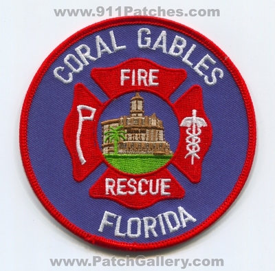 Coral Gables Fire Rescue Department Patch (Florida)
Scan By: PatchGallery.com
Keywords: dept.