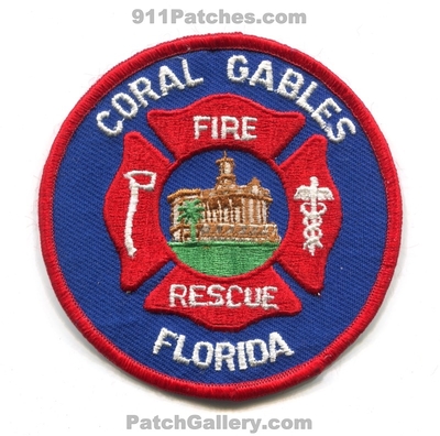 Coral Gables Fire Rescue Department Patch (Florida)
Scan By: PatchGallery.com
Keywords: dept.