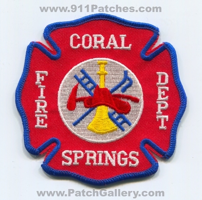 Coral Springs Fire Department Patch (Florida)
Scan By: PatchGallery.com
Keywords: dept.