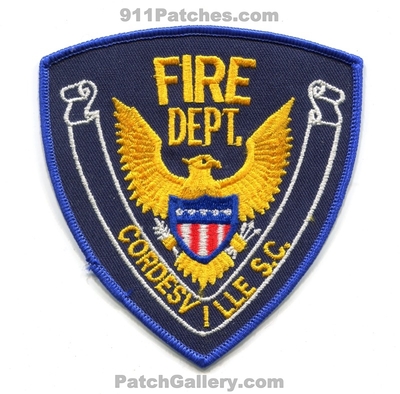 Cordesville Fire Department Patch (South Carolina)
Scan By: PatchGallery.com
Keywords: dept.