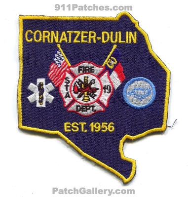 Cornatzer-Dulin Fire Department Station 19 Patch (North Carolina)
Scan By: PatchGallery.com
Keywords: dept. sta. est. 1956
