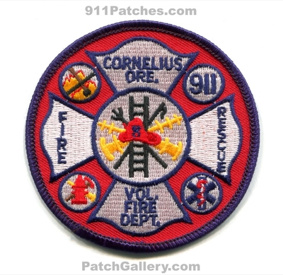 Cornelius Volunteer Fire Rescue Department Patch (Oregon)
Scan By: PatchGallery.com
Keywords: vol. dept. 911 ore.