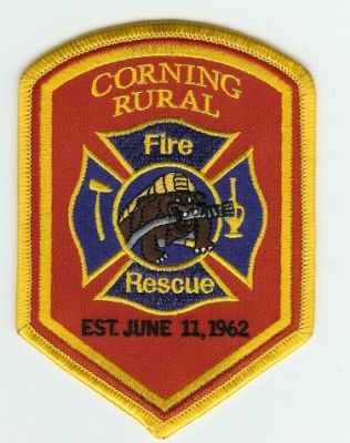 Corning Rural Fire Rescue
Thanks to PaulsFirePatches.com for this scan.
Keywords: california