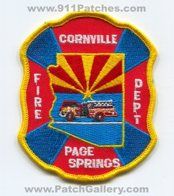Cornville Page Springs Fire Department Patch (Arizona)
Scan By: PatchGallery.com
Keywords: dept.