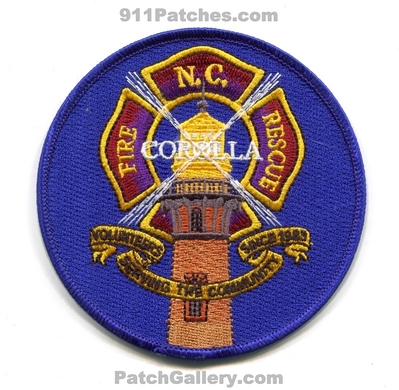 Corolla Fire Rescue Department Patch (North Carolina)
Scan By: PatchGallery.com
Keywords: dept. volunteers serving the community since 1983 lighthouse