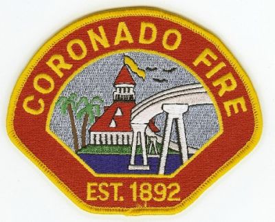 Coronado Fire
Thanks to PaulsFirePatches.com for this scan.
Keywords: california