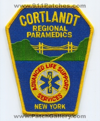 Cortlandt Regional Paramedics Advanced Life Support ALS Services EMS Patch (New York)
Scan By: PatchGallery.com
Keywords: emergency medical ambulance bridge