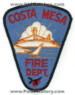 Costa Mesa Fire Department (California)
Thanks to PaulsFirePatches.com for this scan.
Keywords: dept.