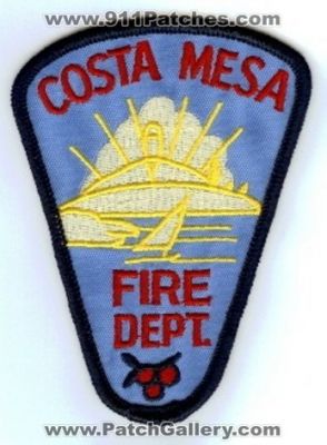 Costa Mesa Fire Department (California)
Thanks to PaulsFirePatches.com for this scan.
Keywords: dept.