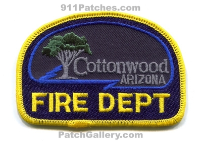 Cottonwood Fire Department Patch (Arizona)
Scan By: PatchGallery.com
Keywords: dept.