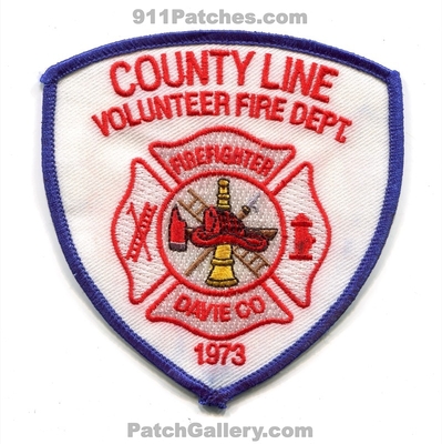 County Line Volunteer Fire Department Firefighter Davie County Patch (North Carolina)
Scan By: PatchGallery.com
Keywords: vol. dept. ff co. 1973