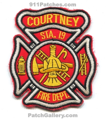 Courtney Fire Department Station 19 Patch (North Carolina)
Scan By: PatchGallery.com
Keywords: dept. sta.