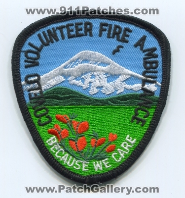 Covelo Volunteer Fire and Ambulance Patch (California)
Scan By: PatchGallery.com
Keywords: vol. & department dept. because we care