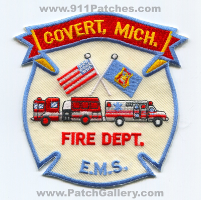 Covert Fire Department EMS Patch (Michigan)
Scan By: PatchGallery.com
Keywords: dept. e.m.s. ambulance