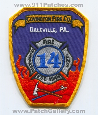 Covington Fire Company 18 Daleville Patch (Pennsylvania)
Scan By: PatchGallery.com
Keywords: co. number no. #18 rescue ems department dept. est. 1948