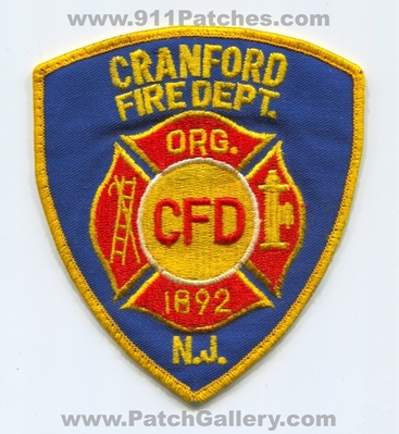 Cranford Fire Department Patch (New Jersey)
Scan By: PatchGallery.com
Keywords: dept. n.j. cfd org. 1892