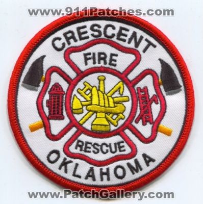 Crescent Fire Rescue Department Patch (Oklahoma)
Scan By: PatchGallery.com
Keywords: dept.