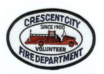 Crescent City Volunteer Fire Department
Thanks to PaulsFirePatches.com for this scan.
Keywords: california