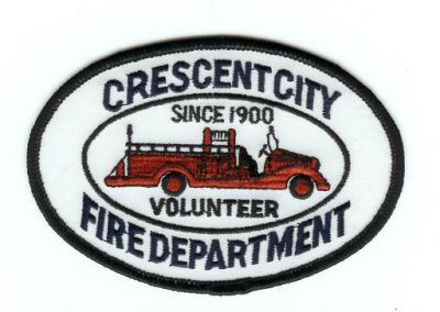 Crescent City Volunteer Fire Department
Thanks to PaulsFirePatches.com for this scan.
Keywords: california