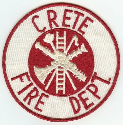 Crete Fire Dept
Thanks to PaulsFirePatches.com for this scan.
Keywords: nebraska department
