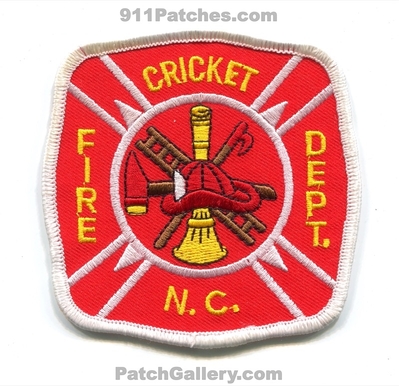 Cricket Fire Department Patch (North Carolina)
Scan By: PatchGallery.com
Keywords: dept.