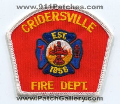 Cridersville Fire Department (Ohio)
Scan By: PatchGallery.com
Keywords: dept.
