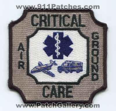 Critical Care Air Ground Patch (UNKNOWN STATE)
[b]Scan From: Our Collection[/b]
Keywords: ems medical plane ambulance
