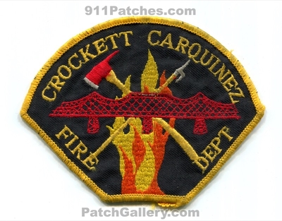 Crockett Carquinez Fire Department Patch (California)
Scan By: PatchGallery.com
Keywords: dept.