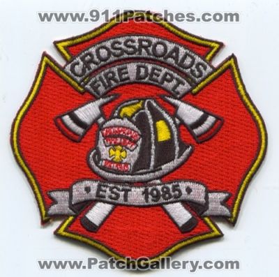 Crossroads Fire Department Patch (Kentucky)
[b]Scan From: Our Collection[/b]
[b]Patch Made By: 911Patches.com[/b]
Keywords: dept.