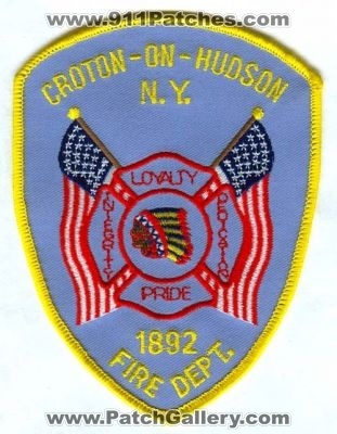Croton-on-Hudson Fire Department Patch (New York)
Scan By: PatchGallery.com
Keywords: dept. n.y.