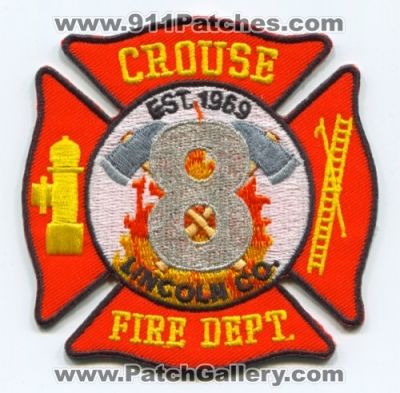 Crouse Fire Department Patch (North Carolina)
Scan By: PatchGallery.com
Keywords: dept. 8 lincoln co. county