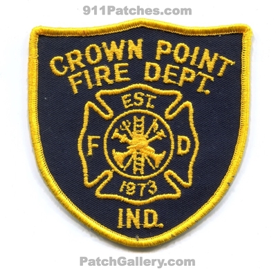 Crown Point Fire Department Patch (Indiana)
Scan By: PatchGallery.com
