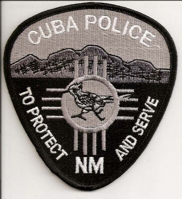 Cuba Police
Thanks to EmblemAndPatchSales.com for this scan.
Keywords: new mexico