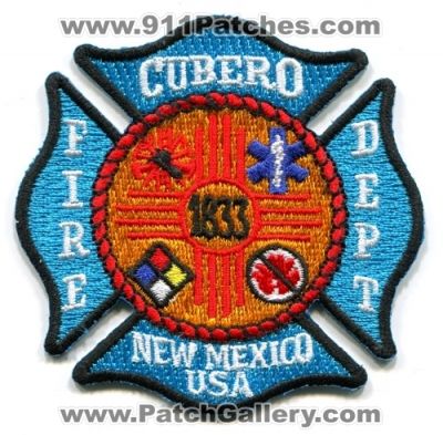 Cubero Fire Department (New Mexico)
Scan By: PatchGallery.com
Keywords: dept. usa