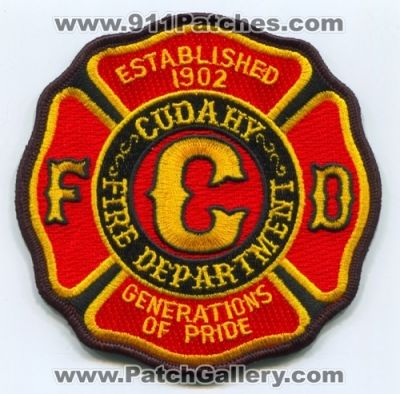 Cudahy Fire Department (Wisconsin)
Scan By: PatchGallery.com
Keywords: dept. generations of pride