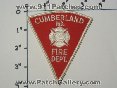 Cumberland Fire Department (Maryland)
Thanks to Mark Stampfl for this picture.
Keywords: dept. md.