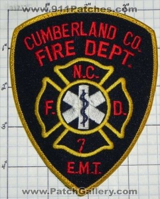 Cumberland County Fire Department EMT (North Carolina)
Thanks to swmpside for this picture.
Keywords: co. dept. e.m.t. 7 f.d. fd n.c. nc