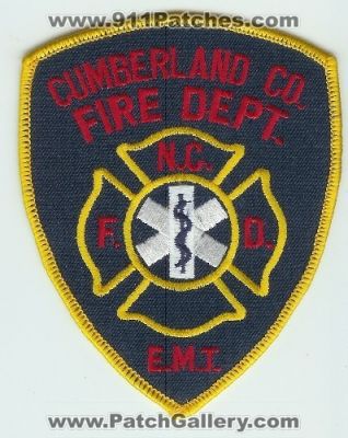 Cumberland County Fire Department EMT (North Carolina)
Thanks to Mark C Barilovich for this scan.
Keywords: co. dept. n.c. nc f.d. fd e.m.t.